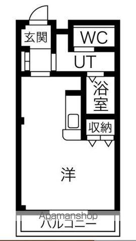 ビバラムジカ(ワンルーム/2階)の間取り写真