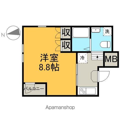 ノヴェル黒門(1K/3階)の間取り写真