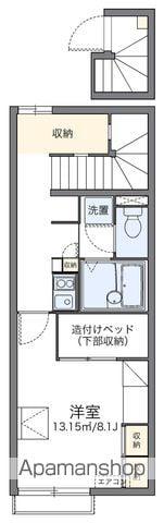 レオパレス美田園東(1K/2階)の間取り写真