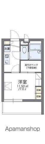 レオパレスだるま(1K/2階)の間取り写真
