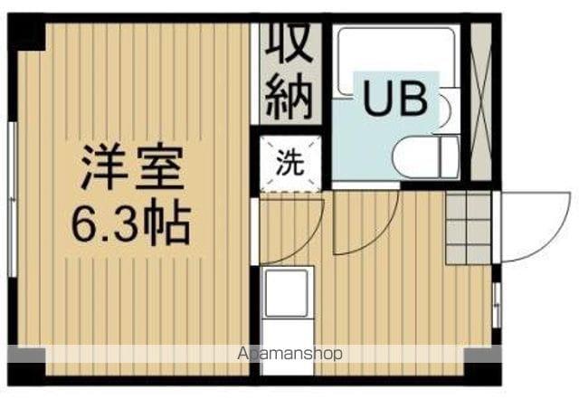 鏡が岡マンション(1K/2階)の間取り写真
