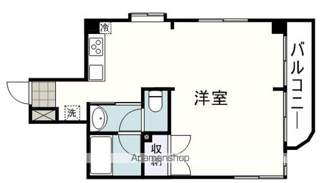 ロードパレス(ワンルーム/2階)の間取り写真