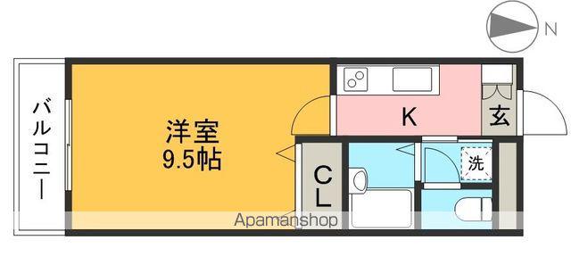 エポカ大川筋(1K/3階)の間取り写真