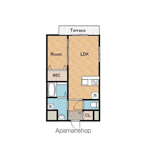 フェリーチェラテ(1LDK/1階)の間取り写真