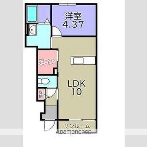 グッドライフステージ清水(1LDK/1階)の間取り写真