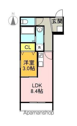LE COCON岐阜Ⅰ(1LDK/1階)の間取り写真