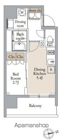 ドゥーエ仙台イーストⅢ旧シーズンフラッツSENDAI イースト(1DK/12階)の間取り写真