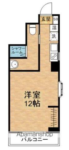 BERTH(ワンルーム/4階)の間取り写真