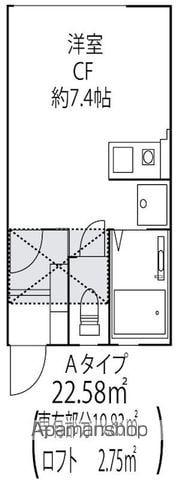 プルミエール田園調布(1K/2階)の間取り写真
