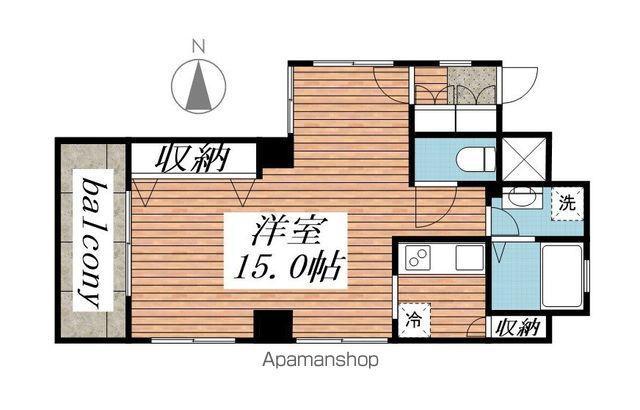 サル・ドュ・セジュール(1K/3階)の間取り写真