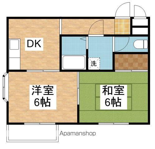プレミールARAKAWA(2K/2階)の間取り写真