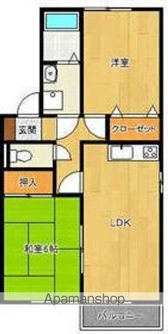 パークビューテラスB(2LDK/2階)の間取り写真