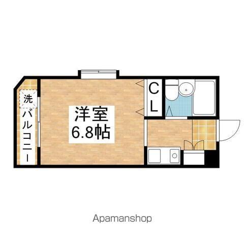 ジョイフル御器所Ⅱ(ワンルーム/3階)の間取り写真