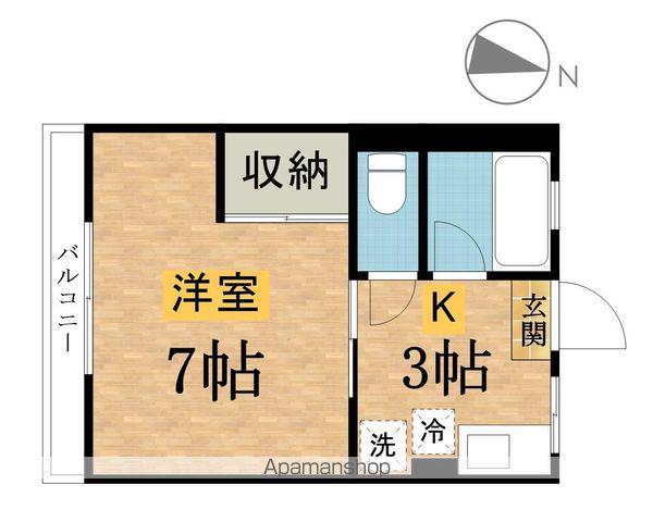 シティハイム ホープ(1K/1階)の間取り写真