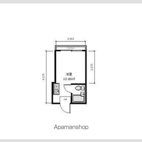 ベストレジデンスあびこ(ワンルーム/6階)の間取り写真