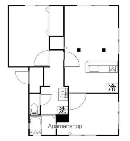 エルディムサイトウ(2LDK/1階)の間取り写真