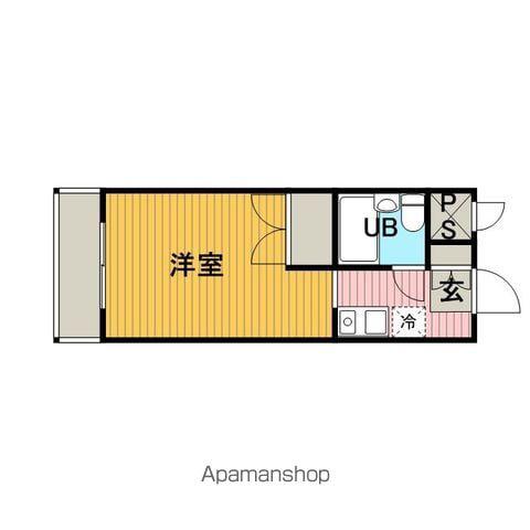 ハイツシマダ(ワンルーム/5階)の間取り写真