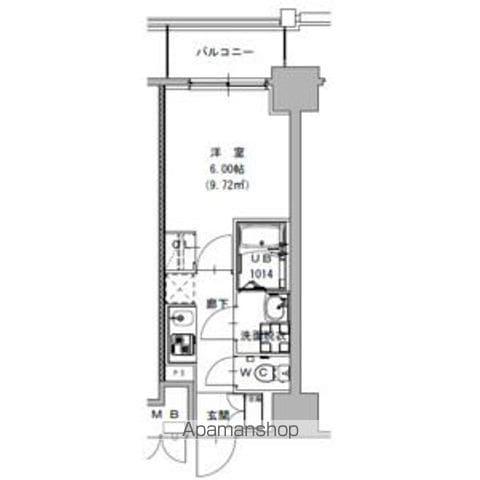 SーRESIDENCE植田ASOLEA 内覧会8月(1K/10階)の間取り写真