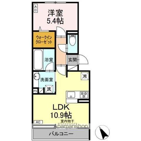 セステナリー西ノ内(1LDK/2階)の間取り写真