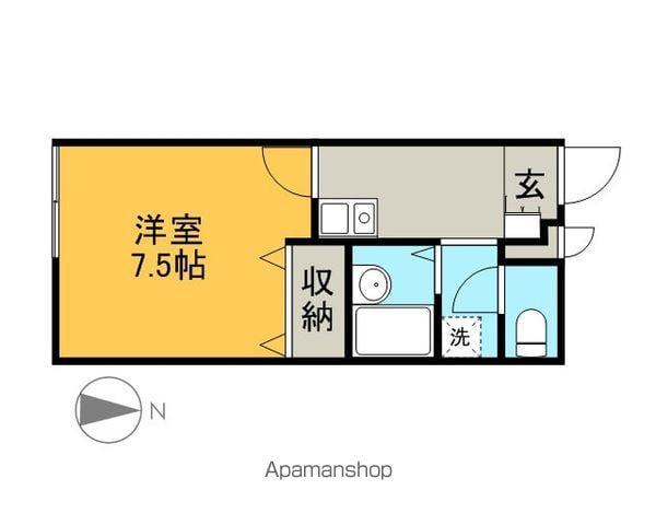 レオパレスあすなろ 2号(1K/2階)の間取り写真