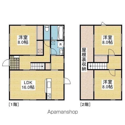 愛媛県松山市 2階建 築12年(3LDK)の間取り写真