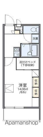 レオパレスV(1K/1階)の間取り写真
