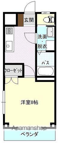 フレンドリーハイツ(1K/3階)の間取り写真