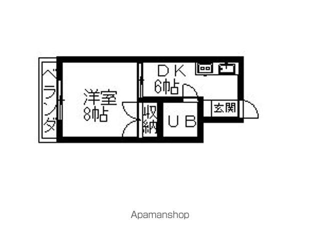 田中ビル(1DK/5階)の間取り写真