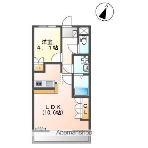マディナット・ジュメイラ(1LDK/2階)の間取り写真