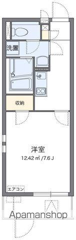 クレイノボー ビラージュ ドゥ(1K/1階)の間取り写真