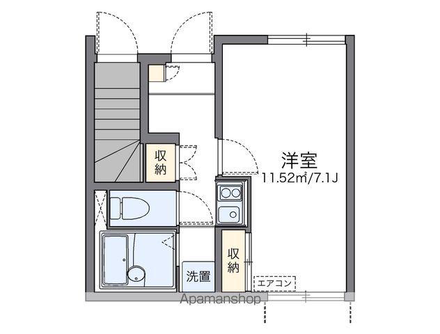 レオネクストカシオペア(1K/1階)の間取り写真