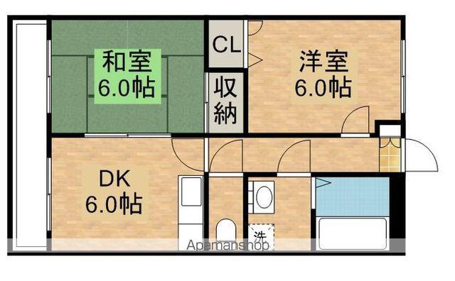 メゾンそれいゆ(2DK/1階)の間取り写真