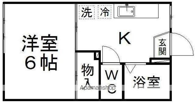 パルはなみずき(1K/1階)の間取り写真