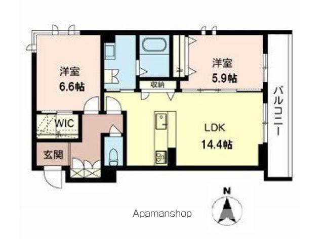 ノール ノブール(2LDK/1階)の間取り写真