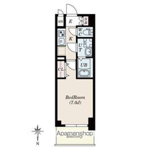 S-RESIDENCE名駅ノース Ⅱ(1K/5階)の間取り写真