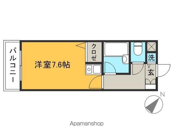 ワイズトヨオカ(ワンルーム/3階)の間取り写真