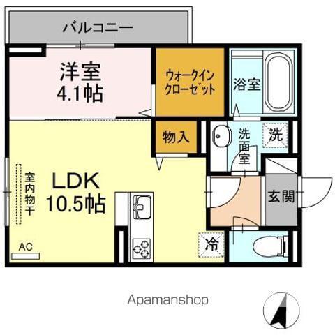 SOPHIA・MIRIMA(1LDK/3階)の間取り写真