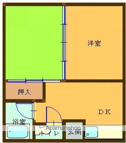 KYOWAコーポ(2DK/1階)の間取り写真