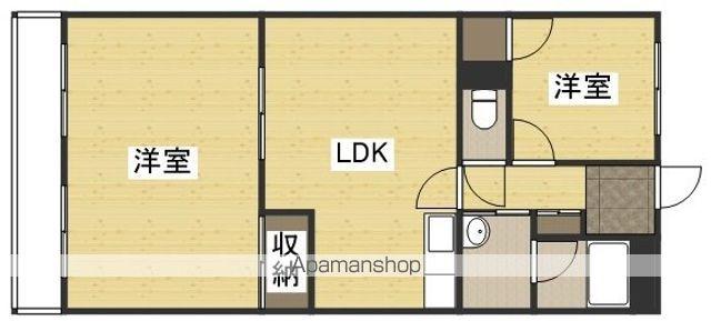 シティハイツ清水(2LDK/2階)の間取り写真