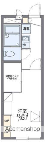 レオパレス天童館(1K/1階)の間取り写真