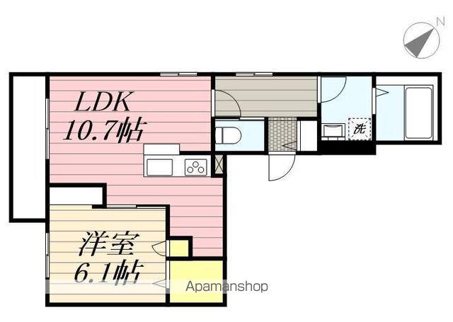 FREUDE OSTEN(1LDK/3階)の間取り写真