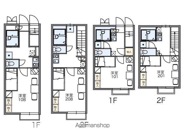 レオパレスカネイ(1K/2階)の間取り写真