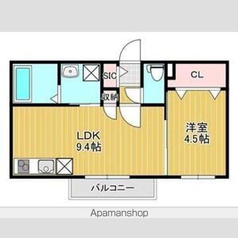ザ・レジデンス南平岸(1LDK/4階)の間取り写真