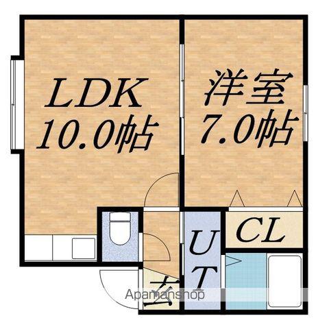 プレステージN3(1LDK/2階)の間取り写真