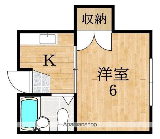 ライフ寧楽(1K/1階)の間取り写真