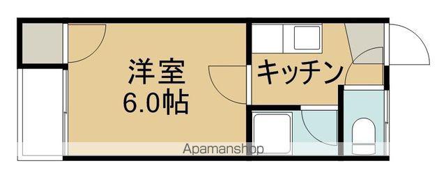 パレイシャル菊池(1K/1階)の間取り写真