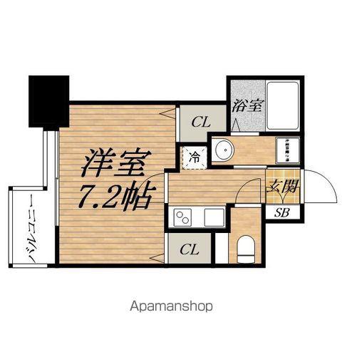 SEIWA PALACE玉造上町台(1K/12階)の間取り写真