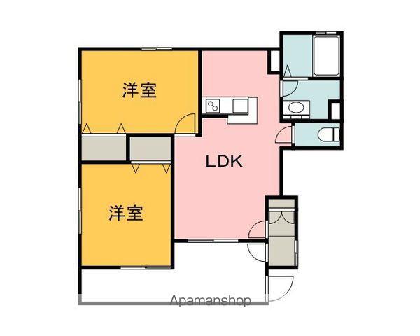 ベルリード馬木Ⅱ(2LDK/1階)の間取り写真