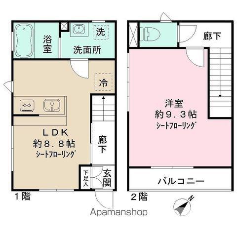 ＳＫＹ上星川(1LDK)の間取り写真