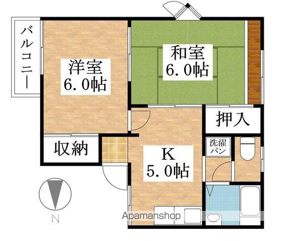 プルミエール(2K/1階)の間取り写真